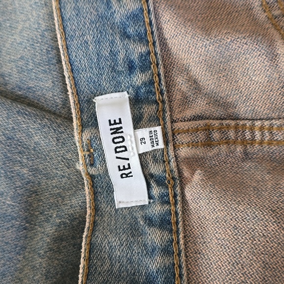 Re/Done High Waist Cropped Flare Edge Jeans Size 29 - Picture 4 of 9